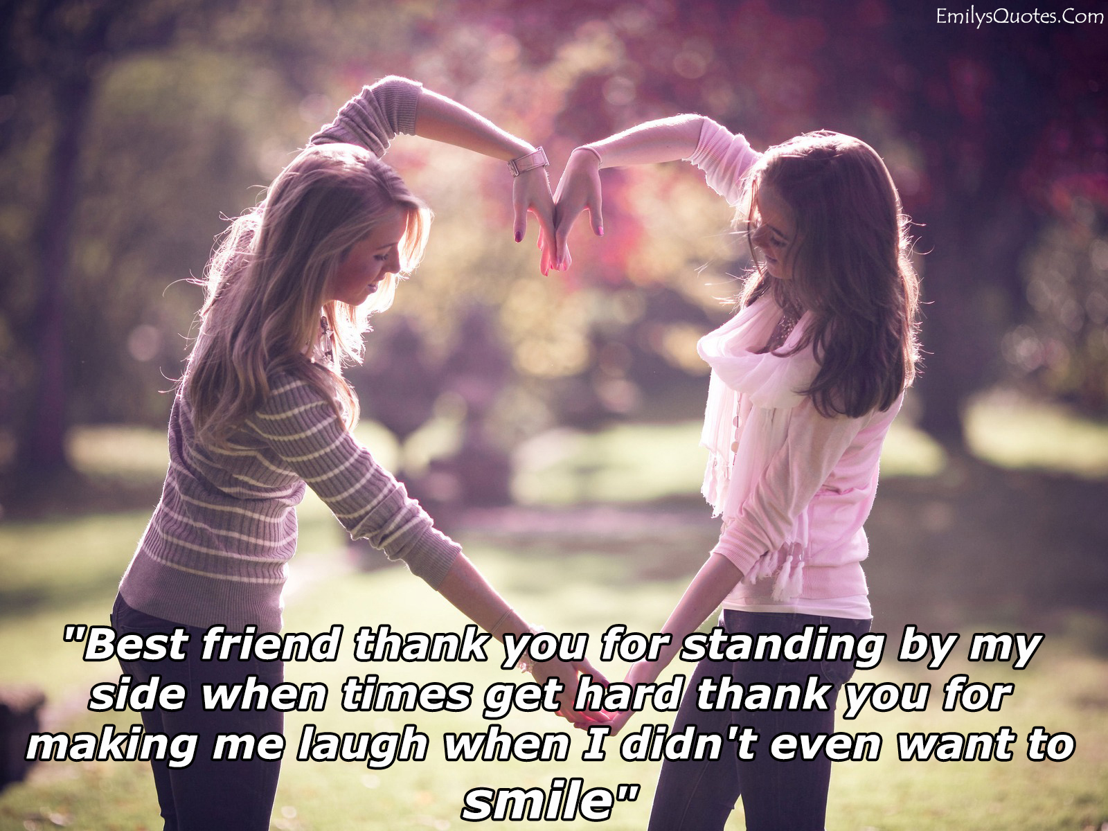 Best friend thank you for standing by my side when times get | Popular