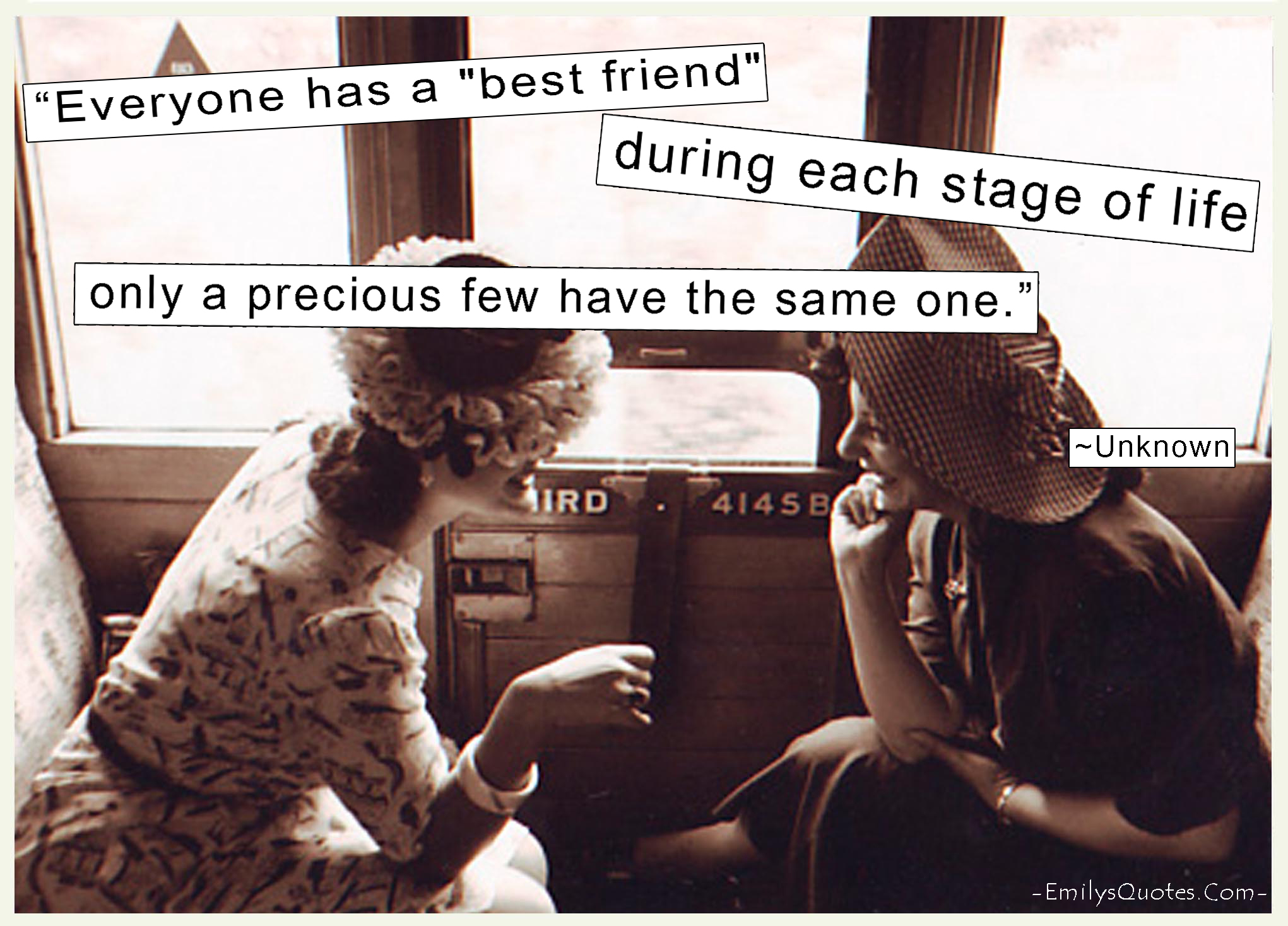 Everyone has a "best friend" during each stage of life-only a precious