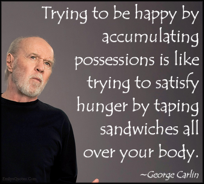 Image result for george carlin taping sandwiches"