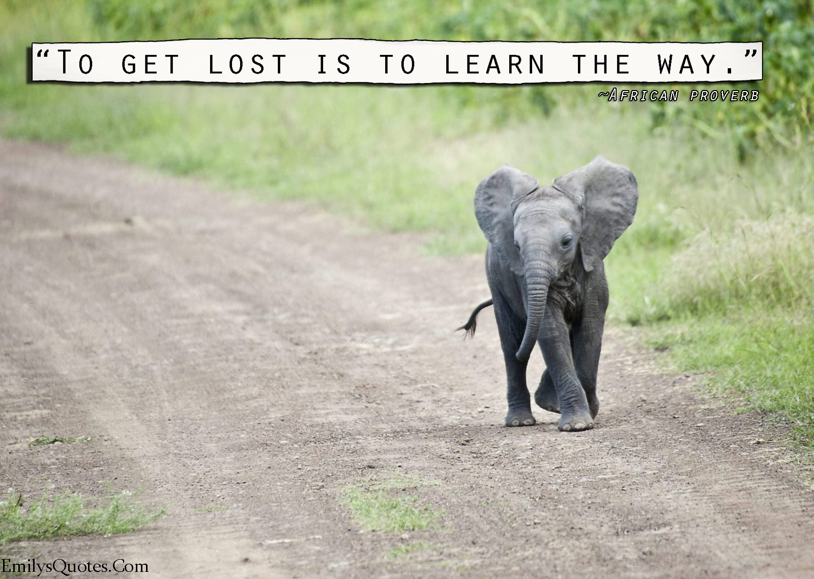 To get lost is to learn the way