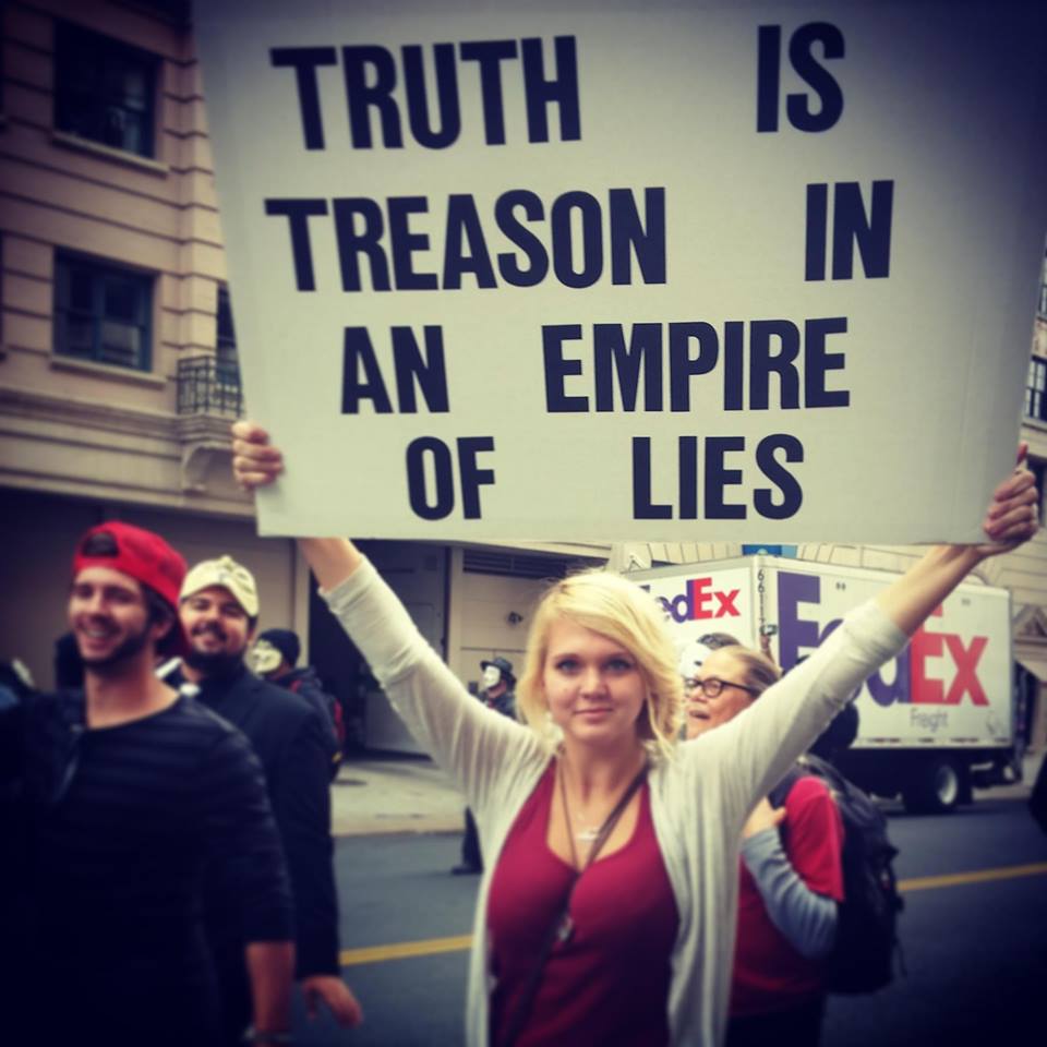 Truth is treason in the empire of lies