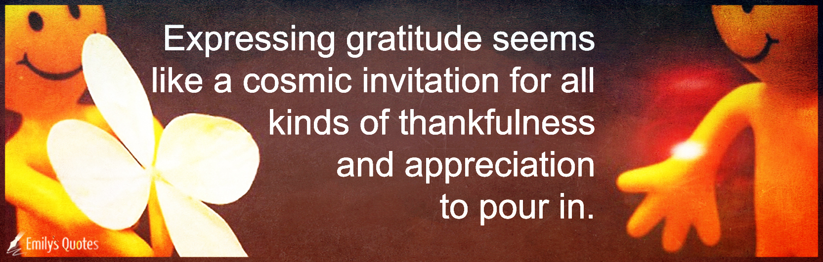 Expressing gratitude seems like a cosmic invitation for all kinds of thankfulness and