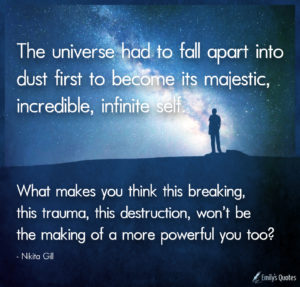 The universe had to fall apart into dust first to become its majestic ...