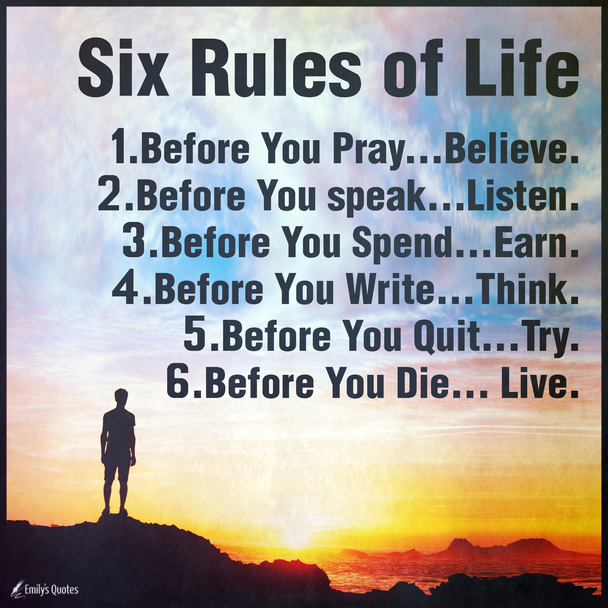 Six Rules of Life